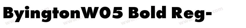 ByingtonW05 Bold Reg字体转换